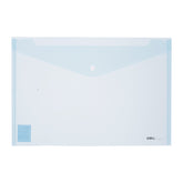 Deli File Bag Snap FC 2C Translucent - Al Masam Stationery LLC